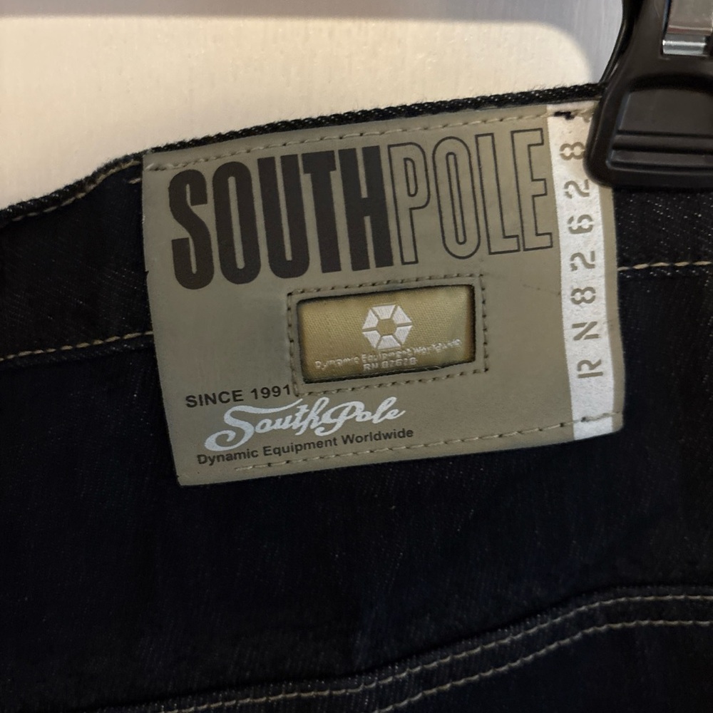 South Pole Men's Deep Indigo Relaxed Jeans - Picture 4 of 10